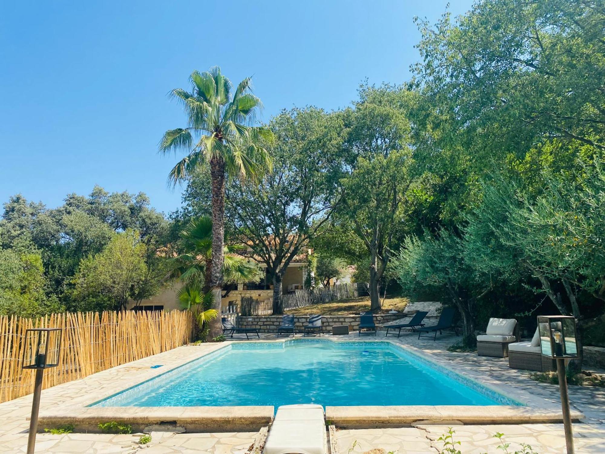 Magnifique Villa Typique Du Sud Avec Piscine Privee Et Jardin Mediterraneen Saint-Vincent-de-Barbeyrargues Exterior foto