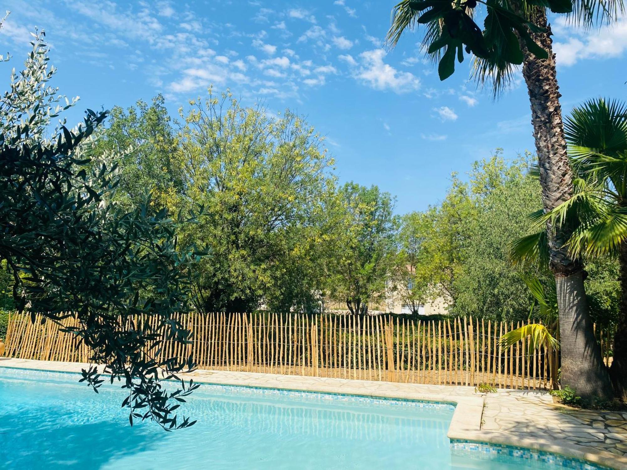 Magnifique Villa Typique Du Sud Avec Piscine Privee Et Jardin Mediterraneen Saint-Vincent-de-Barbeyrargues Exterior foto